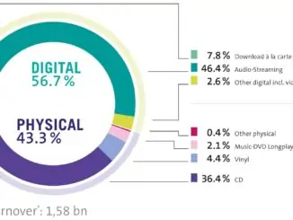 The German Music Market 2018 - Shares in Revenue