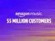 Amazon Music hits 55 million subscribers